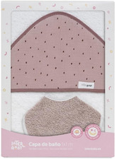 Set Neonato Accappatoio Con Cappuccio 1X1 M · MUSSOLA "Puntos" · Makeup Bianco M