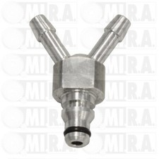RACCORDO SPURGO GASOLIO NAFTA IN ALLUMINIO 3 VIE 5 MM