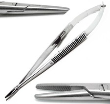 Micro Occhio Dritto T/C Porta Aghi 7" Castroviejo Oftalmico AGGIORNATO Pinza