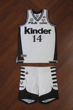 Canotta RIGAUDEAU VIRTUS KINDER BOLOGNA FRANCE camiseta basket jersey maillot