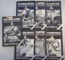MANUALE ISTRUZIONI ATARI VCS - ATARI VCS 2600 LOTTO 7 MANUALI VARI (GERMAN)