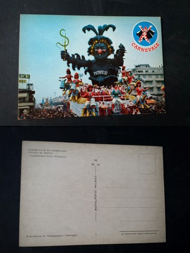 Cartolina carnevale viareggio - cartolina,