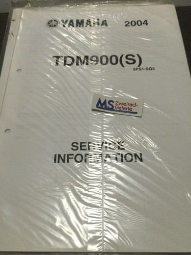 Yamaha tdm900 2004 service - yamaha,