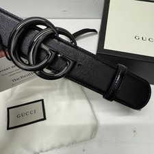 Cintura Gucci nera GG Marmont