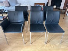 Sedie Zanotta Mod. LIA in pelle nera