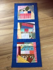Fatto mano patchwork runner - a,