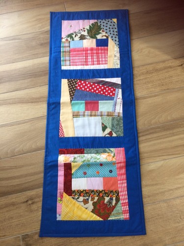 Fatto mano patchwork runner - patchwork,