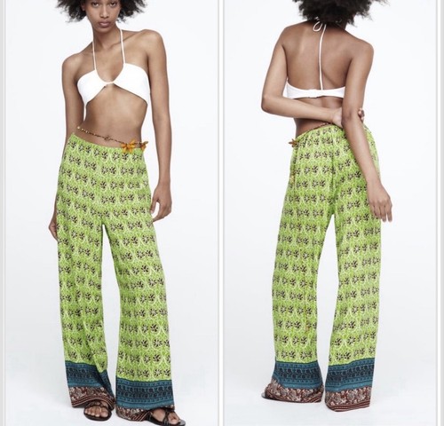Pantalone zara gamba larga - zara,