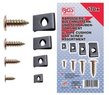 ASSORTIMENTO KIT VITI E PIASTRINE A U PEZZI 170 USO PROFESSIONALE CODICE BGS8114