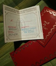 CARTIER PARIS STYLOS CERTIFICATO DI GARANZIA PENNA STILO STYLOS PENS