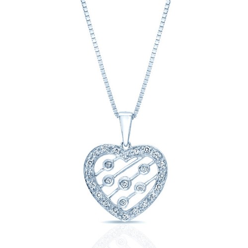 14k oro bianco lunetta - 14k,