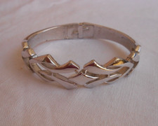 BRACCIALE TRIFARI rigido apribile metallo argentato trifanium