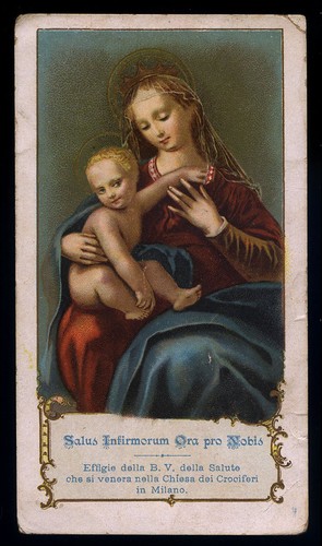Antico santino cromo - cromo-holy, card