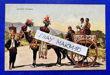 🔵 CARTOLINA ANTICA CARRO