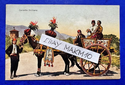 Cartolina antica carro - 🔵,