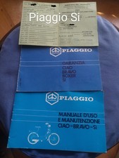 Libretti vari Piaggio Si 1986