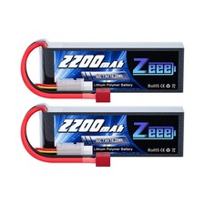 2x Zeee 2S Lipo batteria T