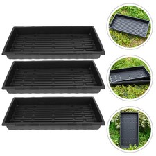 3 Pezzi Vassoi Germinazione Piante Vassoi Avviamento in Plastica per Piante da Giardinaggio