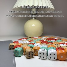 Set 10 pz di cubi non dipinti