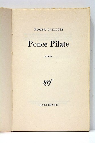 Livre ancien caillois ponce - livre,