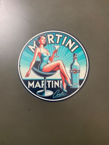 Insegna metallo martini - insegna,