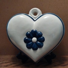 Piastrella vintage THUN ceramica Formella cuore blu piastrelle da parete design Italia