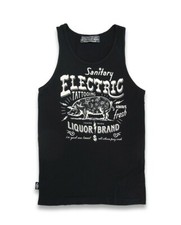 Canottiera tatuaggio uomo retrò marca Liquor Electric Pig