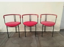 3 SEDIE POLTRONCINE CIDUE DESIGN RARE