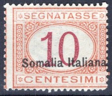 COLONIES SOMALIA 1920 TAX