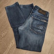 G-star Jeans Uomo 30 Gamba Dritta Grigio Invecchiato RAW 3301 Casual Logo DENIM