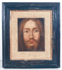 ⚜️ ANTICO QUADRO VOLTO SANTO GESU CRISTO RITRATTO EPOCA DIPINTO OLIO TELA