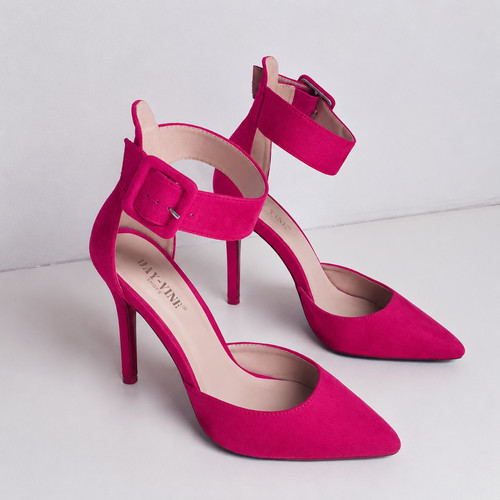 Decollete fuxia con - , cinturino
