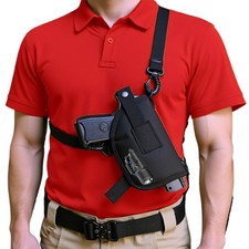 Fondina pistola a spalla tattica adatta per pistola con attacco laser o luce