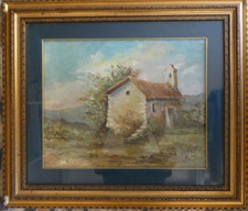 Quadro Rustico di campagna pittore Cichi anni 80
