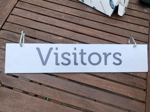 Targa visitatori per reception - visitatori,