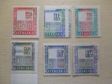 italia 1978 varieta' alti valori da 1500 a 10000 lire privi testina e con certif