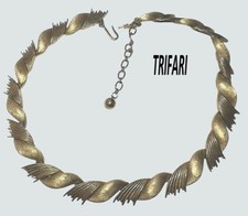 Trifari, collier vgt goldtone anni 50