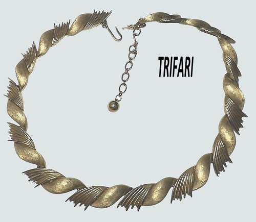 Trifari collier vgt goldtone - trifari,,