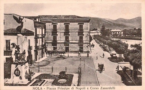 Du1065 cartolina nola piazza - cartolina,