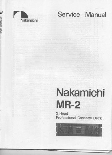 Nakamichi cassette deck - mr-2,