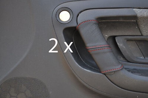 Red stitch fits skoda fabia - red,