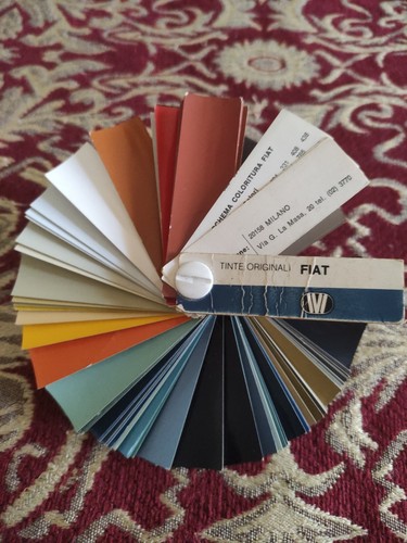 Mazzetta colori fiat anni - fiat, 70