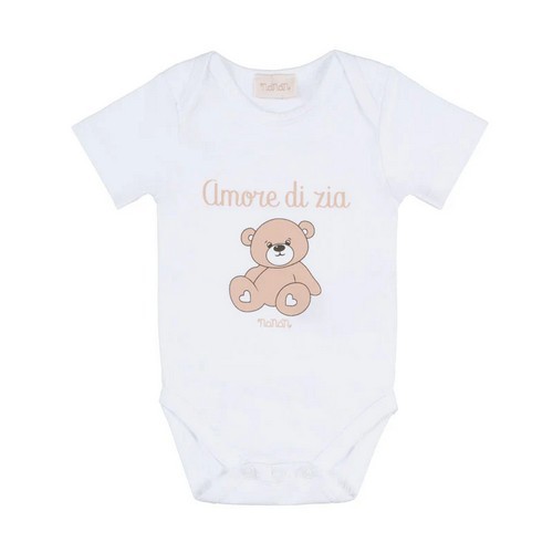 Nanan body bianco - body, c/scritta
