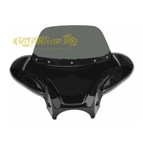 Batwing nero lucido - , con