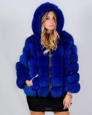 GIACCA VOLPE BLU ROYAL(Giacca
