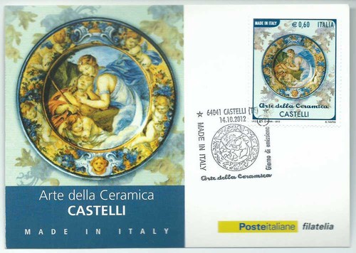 Cartolina fdc 2012 arte della - fdc,