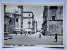 AVERSA Caserta Via Roma Porta Capua animata vecchia cartolina