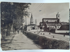 🟢 cartolina d'epoca novara - largo bellini , piemonte