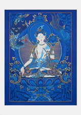 Quadro bianco Tara Thangka