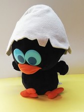 CALIMERO GIOCHI PREZIOSI PELUCHE PLUSH STOFFA PULCINO NERO VINTAGE CARTONI CM.30